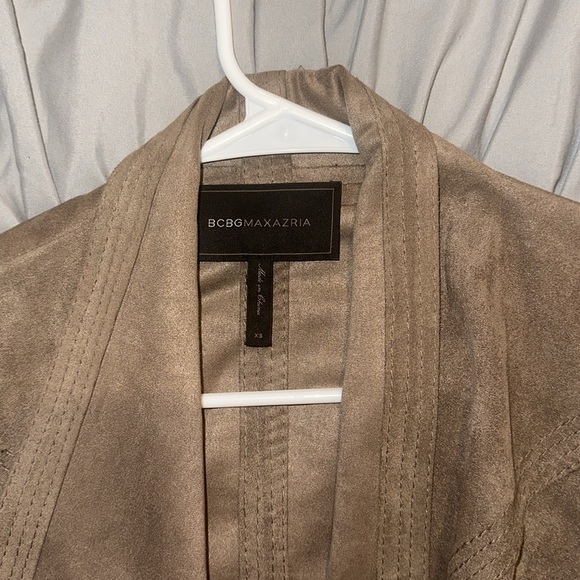 Suede cropped jacket - Picture 2 of 2